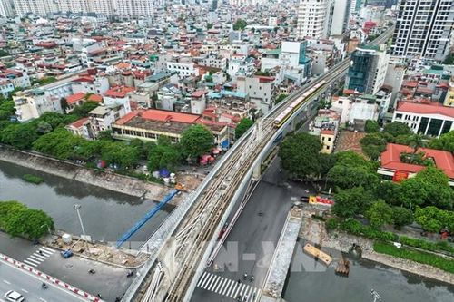 Hoàn thành lắp đặt tại 8 nhà ga trên cao tuyến đường sắt Nhổn - ga Hà Nội