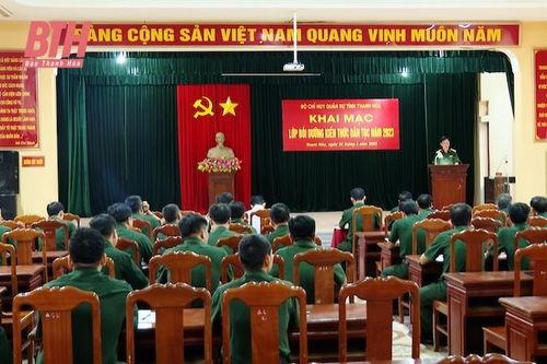 Bộ CHQS tỉnh khai giảng lớp bồi dưỡng kiến thức dân tộc năm 2023