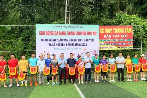 Giải bóng đá nam, bóng chuyền hơi nữ cúp đền Bảo Hà lần thứ 2 năm 2023