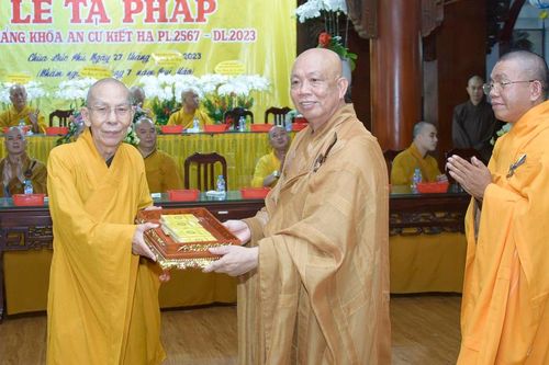 Ban Trị sự Phật giáo H.Nhà Bè tạ pháp an cư, bổ sung nhân sự mới