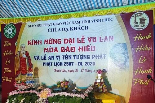 Chùa Dạ Khách tổ chức nhiều chương trình mừng đại lễ Vu Lan và Lễ an vị tôn tượng Phật