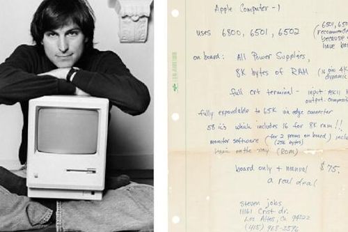 Chữ viết của Steve Jobs được bán đấu giá hơn 4 tỉ đồng