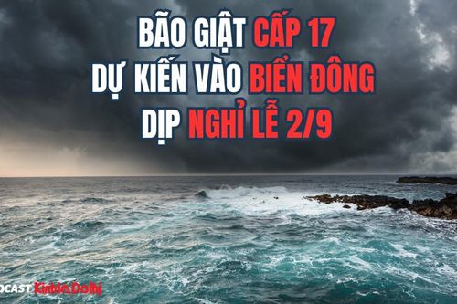 Bão giật cấp 17 dự kiến vào Biển Đông dịp nghỉ lễ 2/9