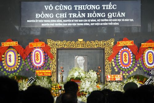Lễ truy điệu tiễn đưa GS.TS Trần Hồng Quân về nơi an nghỉ cuối cùng