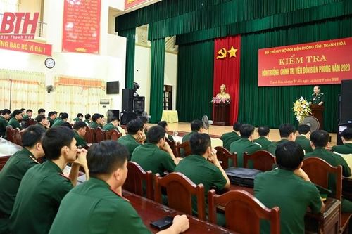 Tập huấn, kiểm tra đồn trưởng, chính trị viên các đồn biên phòng