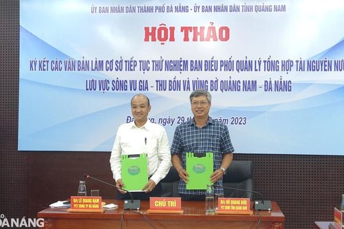 Đà Nẵng và Quảng Nam đồng kiến nghị thành lập tổ chức quản lý lưu vực sông Vu Gia - Thu Bồn
