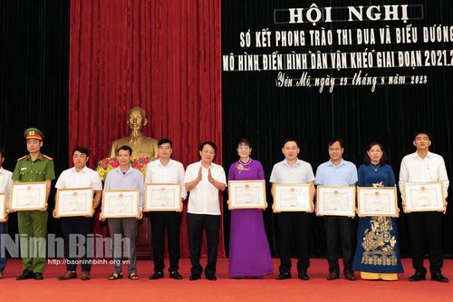 Yên Mô: Sơ kết phong trào thi đua Dân vận khéo giai đoạn 2021-2023