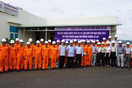 Thủy điện Sông Ba Hạ nâng cao kỹ năng phòng, chống thiên tai và tìm kiếm cứu nạn