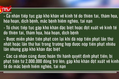 Những trường hợp được miễn, giảm tiền phạt vi phạm giao thông