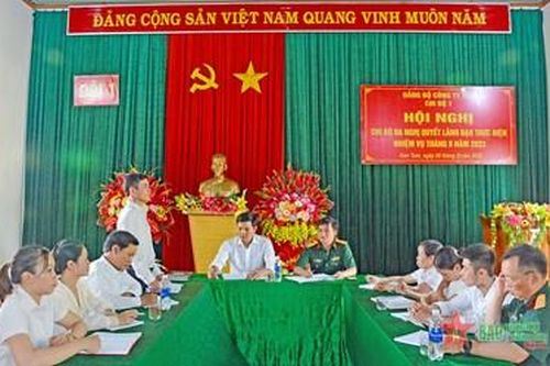Chi bộ '4 tốt' ở Đảng bộ Công ty 732