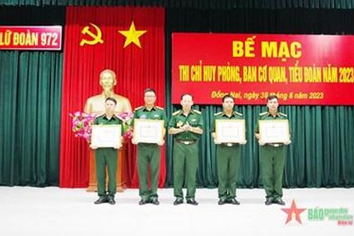 Lữ đoàn 972 hoàn thành hội thi chỉ huy các phòng, ban, tiểu đoàn năm 2023