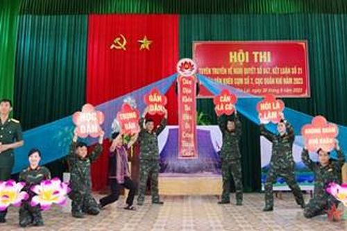 Khai mạc Hội thi tuyên truyền Nghị quyết 847, Kết luận 21 và Hội thi 'Dân vận khéo' Cụm 7, Cục Quân khí năm 2023