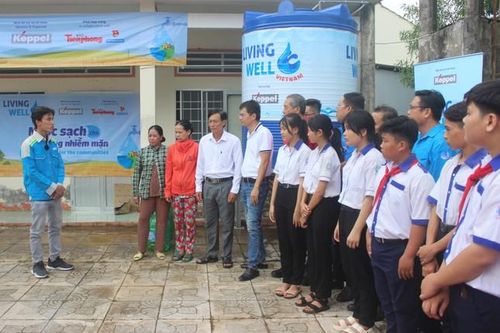 Keppel, báo Tiền Phong và Tỉnh Đoàn Cà Mau trao tặng hệ thống máy lọc nước sạch cho bà con Cà Mau
