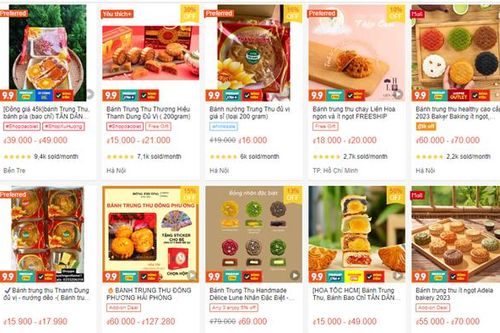 Bánh Trung thu bán online giảm sốc, thương hiệu lớn đẩy mạnh dựng quầy bên đường