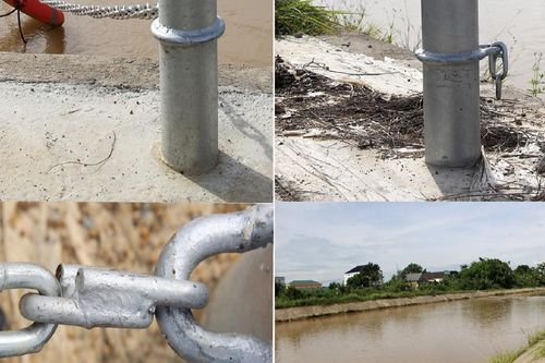 Trộm cắp cả dây xích phòng chống đuối nước trên khúc sông 'tử thần'