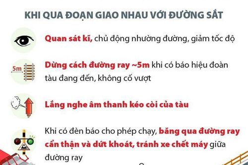 Khi băng qua đường sắt cần kỹ năng gì?