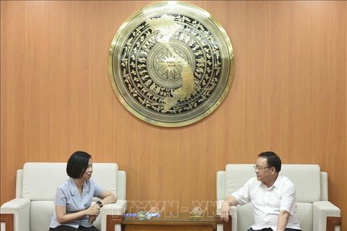 Tổng Giám đốc TTXVN Vũ Việt Trang làm việc với lãnh đạo tỉnh Điện Biên