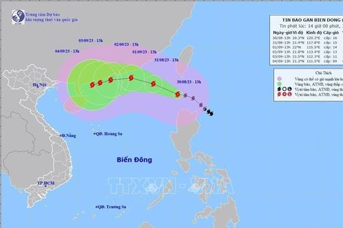 Ngày 31/8, bão SAOLA sẽ vào Biển Đông
