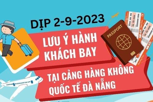 Lưu ý hành khách bay dịp 2-9-2023 tại cảng Hàng không quốc tế Đà Nẵng