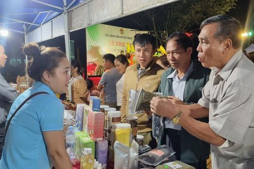 Phiên chợ nông sản ở Mang Yang, cơ hội quảng bá sản phẩm địa phương