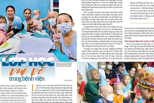 'Lớp học vui vẻ' trong bệnh viện