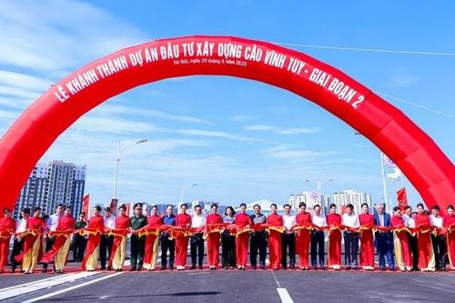 Thủ tướng Chính phủ dự Lễ khánh thành cầu Vĩnh Tuy giai đoạn 2