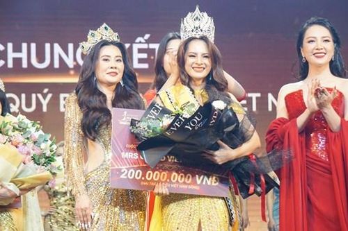 Đoàn Thị Thu Hằng đăng quang Hoa hậu Quý bà Hòa bình 2023
