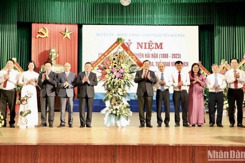 Nam Định: Long trọng kỷ niệm 135 năm thành lập huyện Hải Hậu