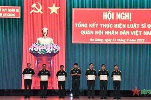 An Giang: Tổng kết Luật Sĩ quan Quân đội nhân dân Việt Nam