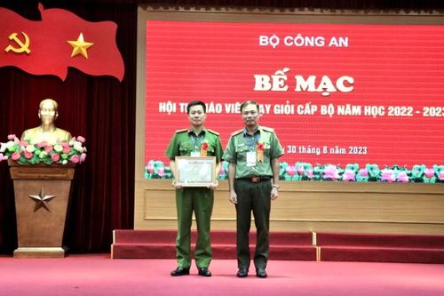 Bế mạc Hội thi giáo viên dạy giỏi cấp Bộ Công an năm học 2022-2023