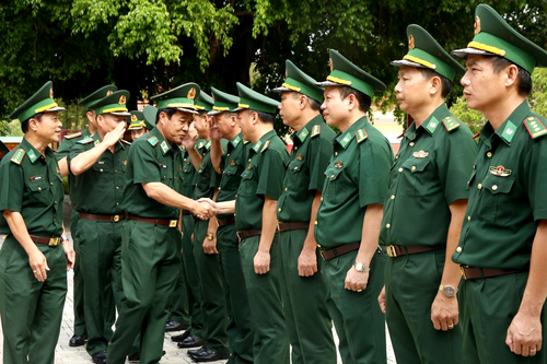 Trung tướng Lê Đức Thái thăm và làm việc tại Bộ Chỉ huy BĐBP Quảng Nam