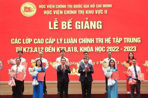Học viện Chính trị khu vực II trao bằng tốt nghiệp Cao cấp lý luận chính trị cho 278 học viên