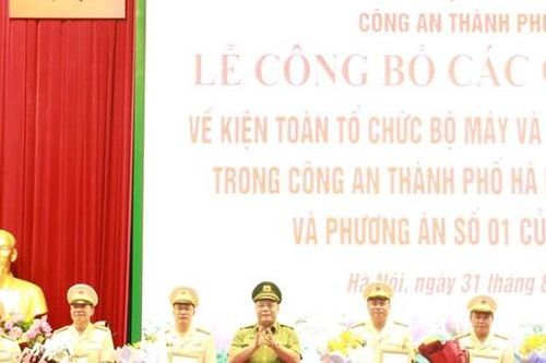 Công an TP Hà Nội thực hiện tinh gọn bộ máy, giảm 4 đơn vị cấp phòng