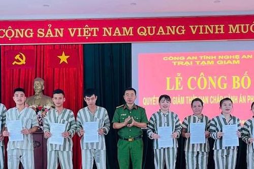 Hơn 1.100 phạm nhân tại Nghệ An được giảm án dịp Quốc khánh 2/9