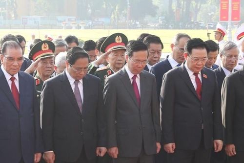 Lãnh đạo Đảng và Nhà nước viếng Chủ tịch Hồ Chí Minh nhân dịp Quốc khánh 2/9