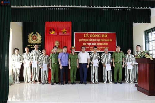Nam Định: 16 phạm nhân được giảm án dịp Quốc khánh 2/9