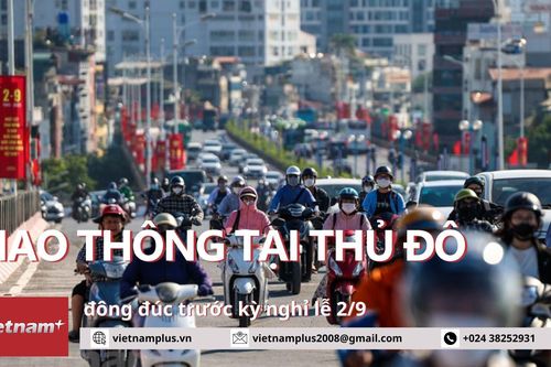 Giao thông cửa ngõ Thủ đô đông đúc trước kỳ nghỉ lễ 2/9