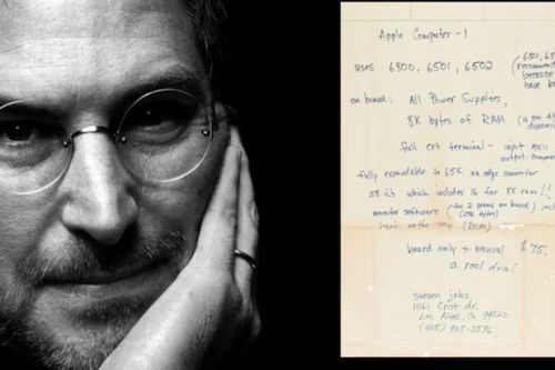 Bản viết tay của Steve Jobs được bán đấu giá gần 200.000 USD
