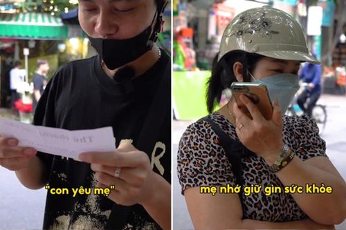 Clip tặng hoa miễn phí cho người nói 'con yêu mẹ' gây xúc động