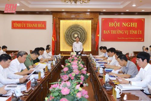Ban Thường vụ Tỉnh ủy cho ý kiến vào các tờ trình của Ban Cán sự Đảng UBND tỉnh
