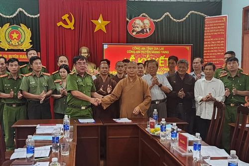 Mang Yang phối hợp tuyên truyền, vận động tăng, ni, phật tử bảo đảm trật tự, an toàn giao thông