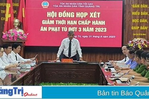 348 phạm nhân được giảm thời hạn chấp hành án phạt tù