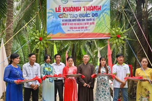 Bến Tre: Khánh thành 3 cây cầu Thọ Giác trong mùa Vu lan - Báo hiếu