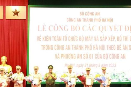 Công an thành phố Hà Nội giảm 4 đơn vị cấp phòng