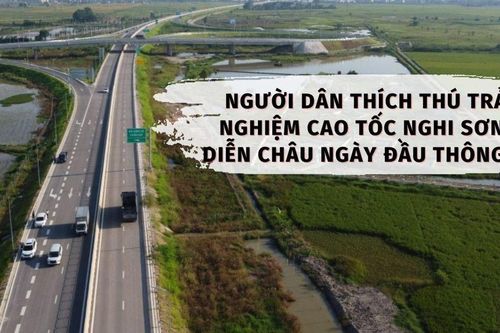 Tài xế thích thú trải nghiệm cao tốc Nghi Sơn-Diễn Châu ngày đầu thông xe