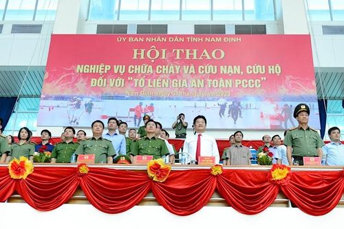 Hội thao phòng cháy, chữa cháy quy mô toàn tỉnh đầu tiên trong cả nước
