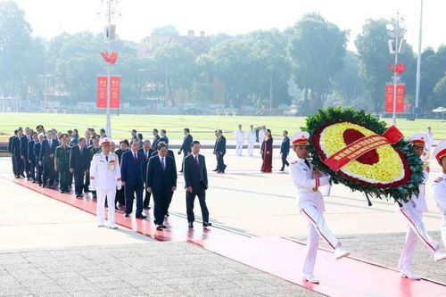 Lãnh đạo Đảng, Nhà nước vào Lăng viếng Chủ tịch Hồ Chí Minh
