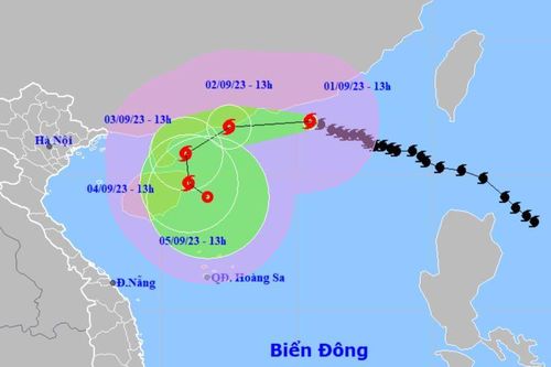 Dự báo trong tháng 9, xuất hiện 2-3 cơn bão trên Biển Đông