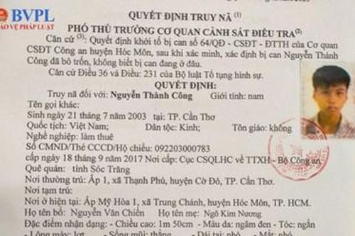 Truy nã kẻ giao cấu với trẻ em ở TP Hồ Chí Minh