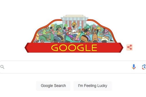 Google Doodle chào mừng Quốc khánh Việt Nam bằng hình ảnh Quảng trường Ba Đình lịch sử